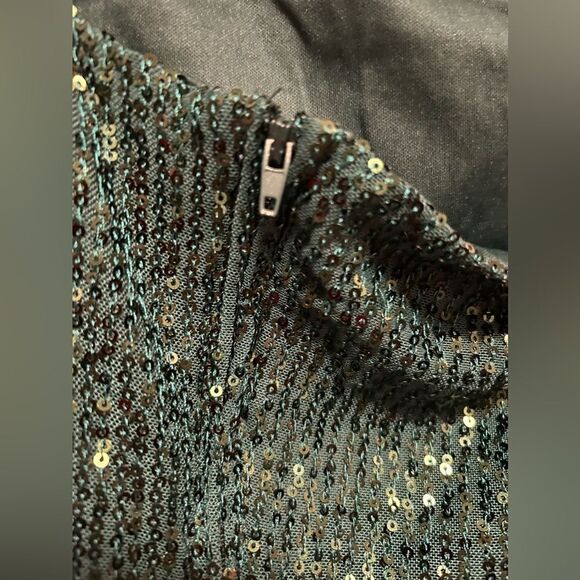 Crystal Sky emerald green sequin Mini Dress Cocktail Party Sexy Elegant L NWT - Picture 10 of 16